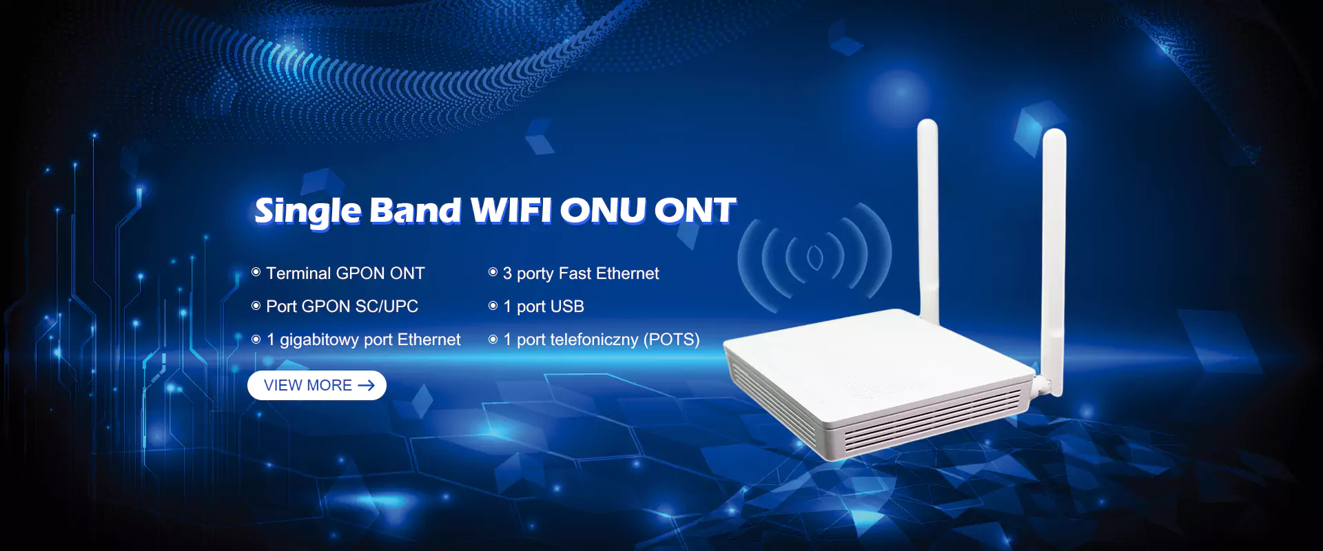 Единична лента wifi onu ont доставчик